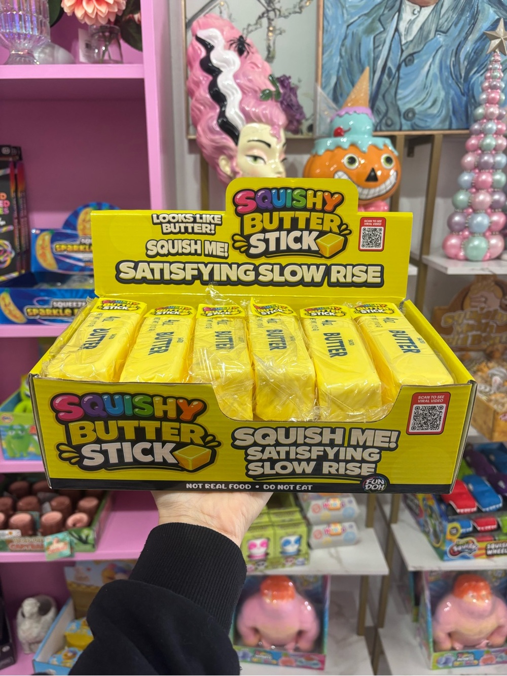 Squishy Butter Stick Slow-Rise Stress Toy - Yellow